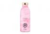 Thermosflasche Pink Marble - von 24Bottles, mit Gravur 