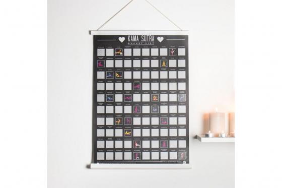 Poster à gratter 100 Kamasutra - Ultimative Bucket List  