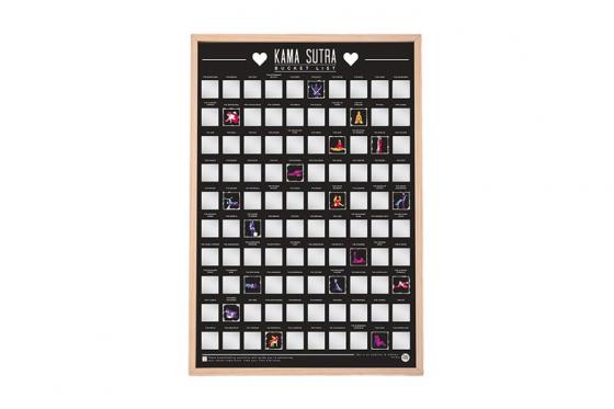 Poster à gratter 100 Kamasutra - Ultimative Bucket List 1 