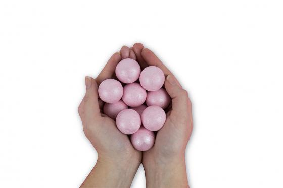 Bombe da bagno al vino rosé - con effetto glitter 1 