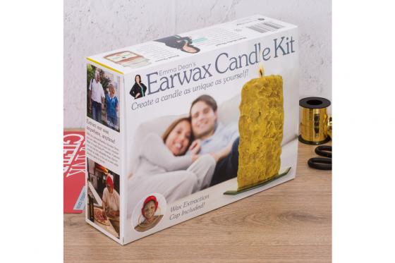 Scherzverpackung - Kerzen aus Ohrenschmalz Bastel-Set  