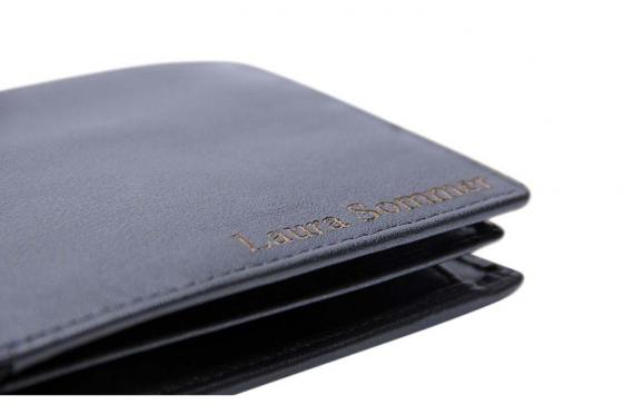Leder Portemonnaie - mit Lasergravur 1 