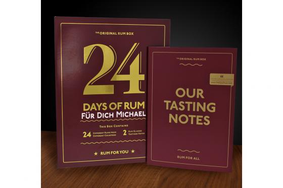 Rum Adventskalender - mit Gravur  
