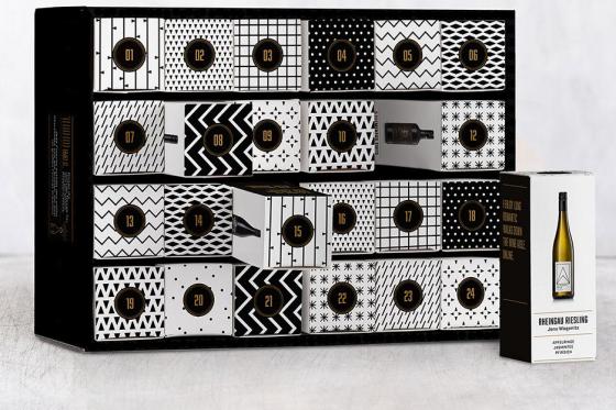 Wein Adventskalender - 24 Weinflaschen mit je 100 ml feinstem Inhalt 1 