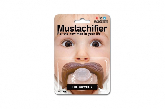 Schnuller - mit Cowboy-Schnauz  