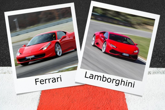 Ferrari oder Lamborghini - 2 Runden auf der Rennstrecke  