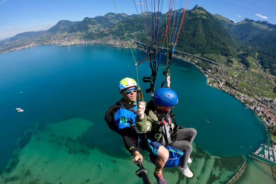 Vol en parapente  - Biplace dans la région du Léman pour 2 personnes 1 