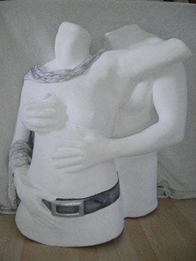 Moulage sur corps pour 2 - Moulage en plâtre pour les couples 1 