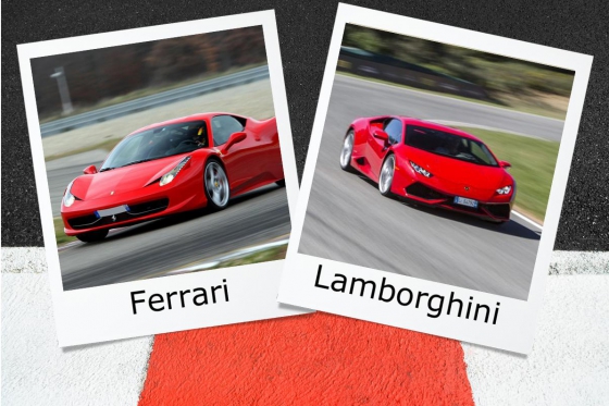 Lamborghini o Ferrari - 4 giri in pista  