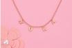 Collier Choker argent rose gold - Nom au choix 2