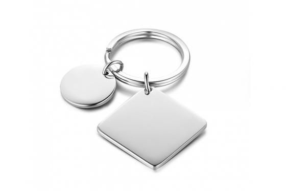 Schlüsselanhänger mit Gravur - Aus Edelstahl  2 