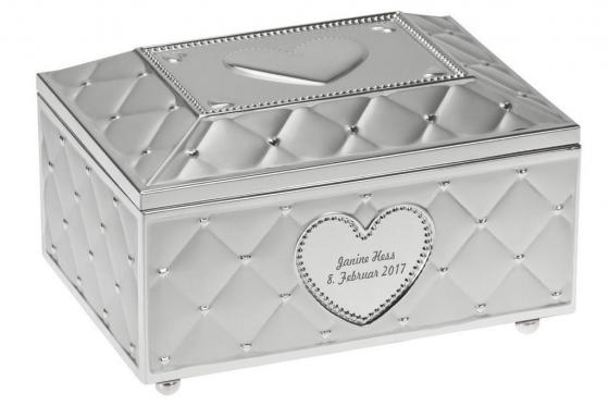 Schmuckkästchen Ballerina - personalisierbar, versilbert 2 