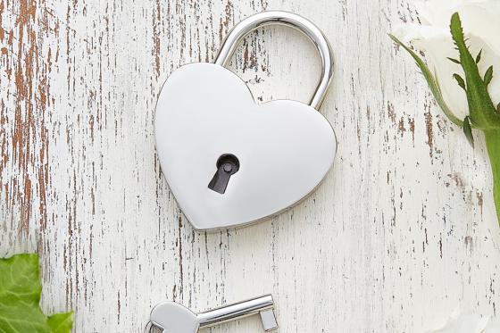 Liebesschloss Corazon - mit Gravur 2 