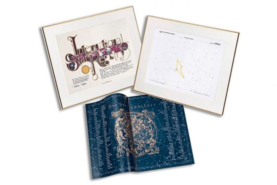 Baptême étoiles signe du zodiaque - Deluxe - Certificat et carte d'étoile encadrés inclus 1 