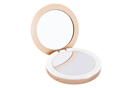 Miroir de maquillage LED - Incl. powerbank, avec gravure 1 