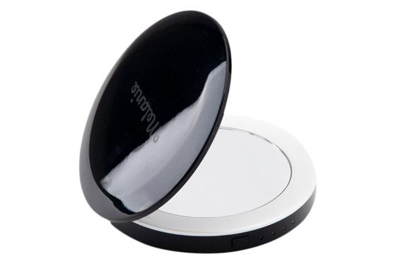 LED Make Up Spiegel - mit Gravur und Powerbank  