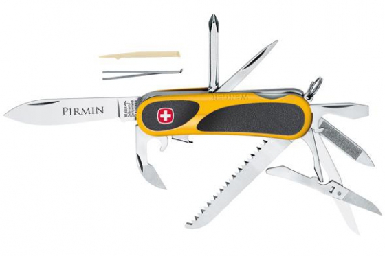 Wenger Sackmesser - mit Gravur auf Klinge, gelb  