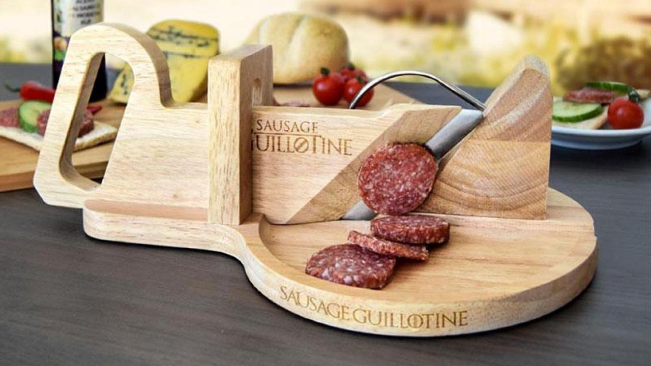 Trancheuse saucisson en bois