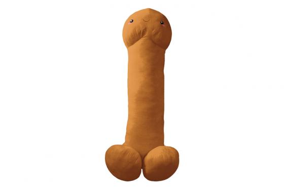 Penis Kissen XL - 100 cm - braun  