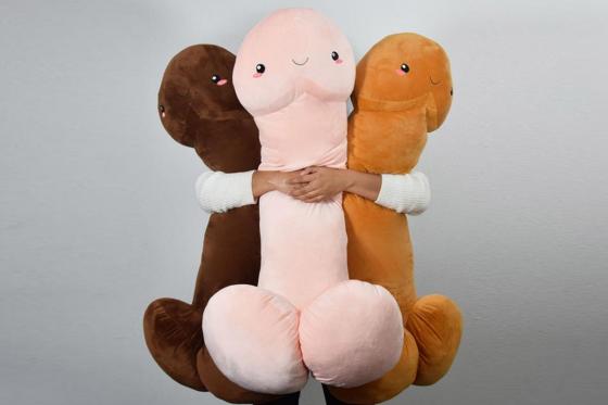 Penis Kissen XL - 100 cm - braun 1 