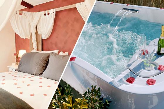 Maisonnette Enchantée - Une nuit avec petit déjeuner et jacuzzi privatif (Dimanche au Jeudi)  