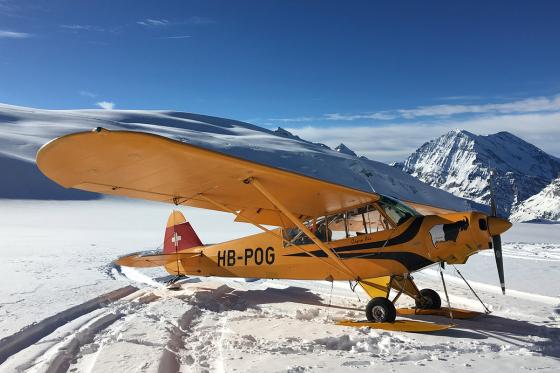 Avion glacier PA-18 