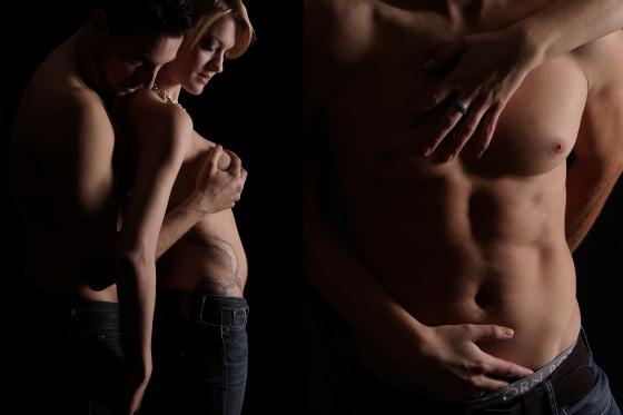 Paar Fotoshooting - Low Key Shooting für 2 Personen 1 