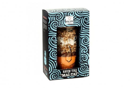 Mélange cocktail-rhum Maï Taï - inclus verre Tiki 1 