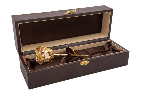 Geschenkset Romantische Auszeit - Wishbox + Goldrose 2 
