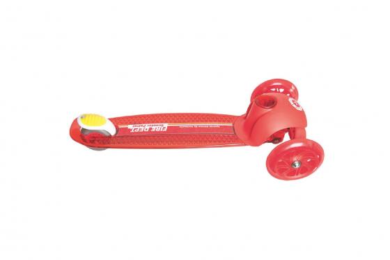 Scooter Kickboard Feuerwehr - mit Leuchtrollen 2 