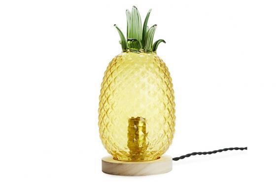 Tischlampe Ananas - aus Glas 1 