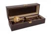 Goldrose 17cm - mit Gravur - in Leder-Geschenkbox 
