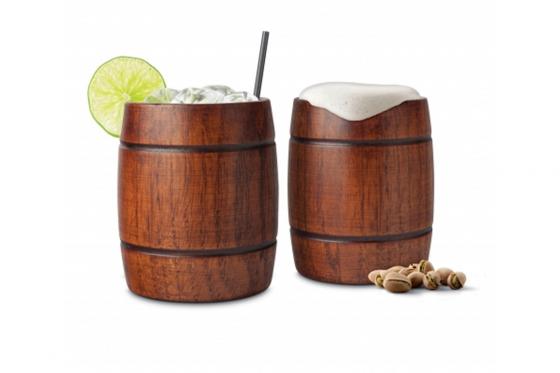 Verres tonneaux - Set de 2  