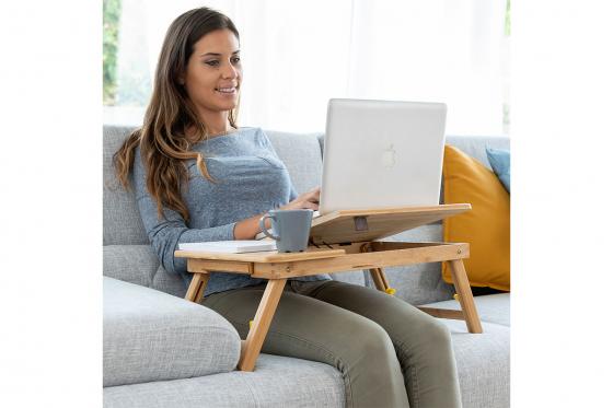 Laptoptisch aus Bambus - multifunktionell  