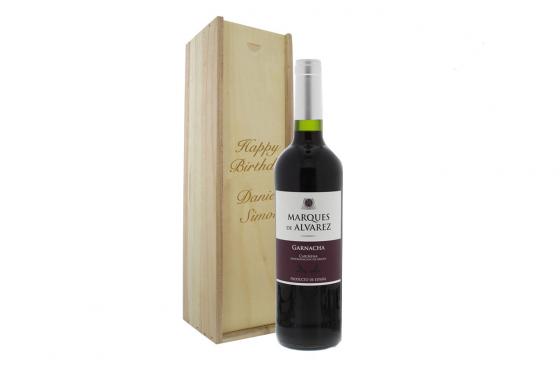 Vin avec boîte - personnalisable  