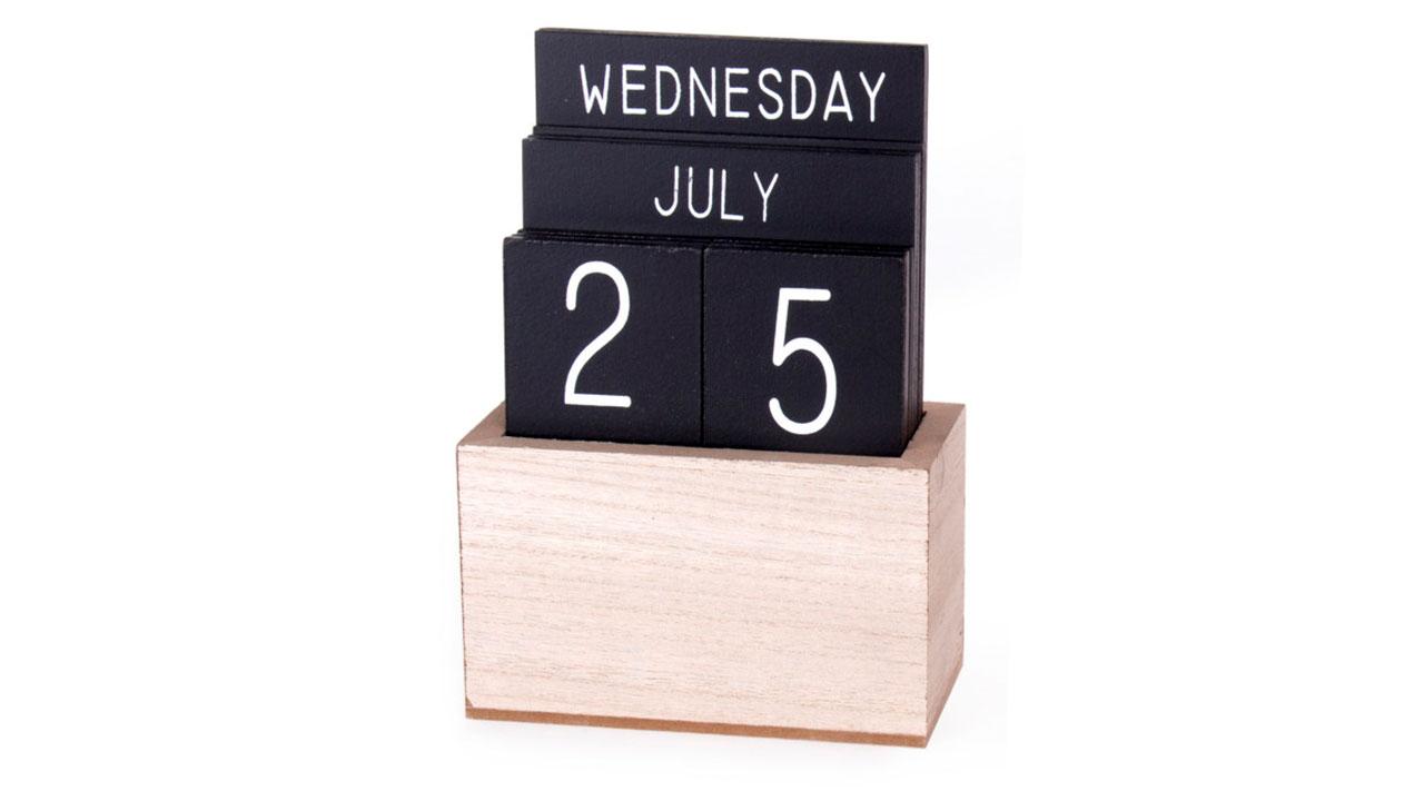 Kalender, aus Holz | geschenkparadies.ch