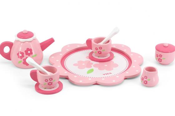 Tee-Set aus Holz - 9-teilig 1 