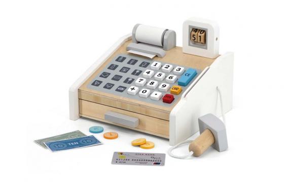 Spielkasse aus Holz - Mit Zubehör 1 