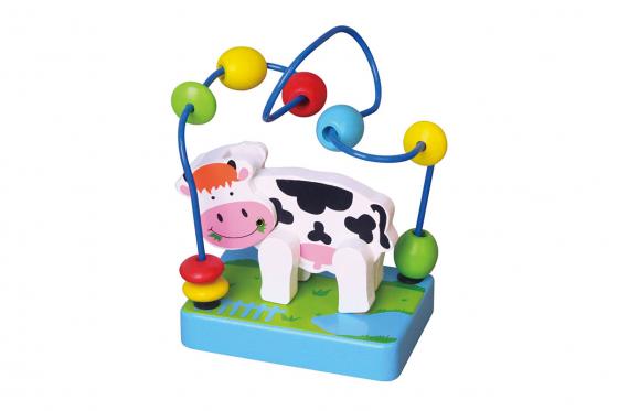 Motorikspiel Kuh - aus Holz  