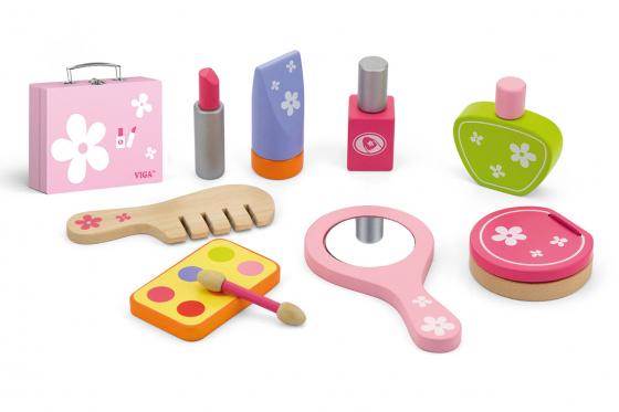 Beauty-Set aus Holz - inkl. Kosmetikkoffer  