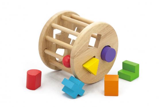 Sortierspiel Rad - aus Holz  