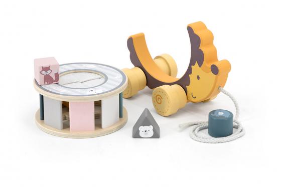 Hérisson à tirer en bois - 2 en 1 1 