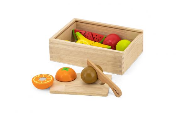 Set de fruits à découper - En bois  