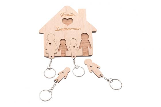 Schlüsselbrett Familie - Mit Gravur 1 