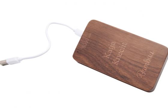 Powerbank Bambuu - Mit Gravur 3 