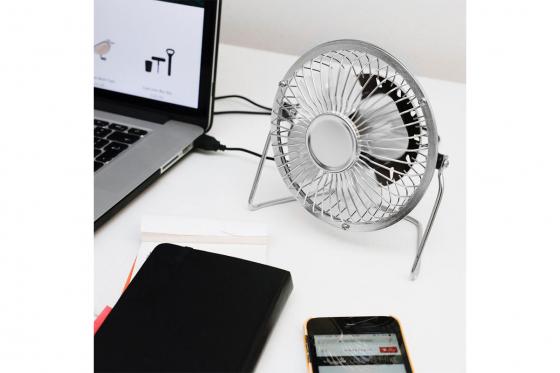 USB Tischventilator - Silber 1 