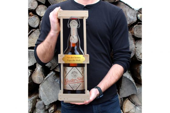 Magnum de Bière & caisse bois - personnalisable, 2 litres 1 