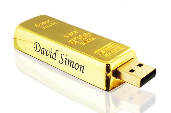 Goldbarren USB-Stick - personalisierbar 1 