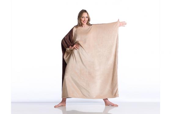Couverture à enfiler - marron/ beige 1 