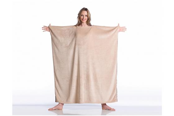 Couverture à enfiler - marron/ beige 4 